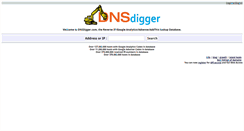 Desktop Screenshot of dnsdigger.com