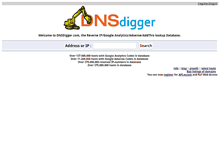 Tablet Screenshot of dnsdigger.com